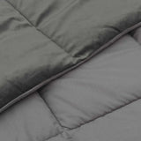 Piumone Completo Annuale Grigio chiaro 135 x 220 cm Microfibra