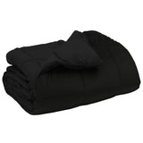 Duvet Invernale Trapuntato Nero 200 x 200 cm Microfibra