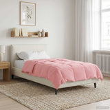 Duvet Invernale Trapuntato Rosa 155 x 200 cm Microfibra