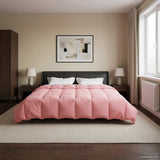 Duvet Invernale Trapuntato Rosa 200 x 200 cm Microfibra