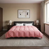 Duvet Invernale Trapuntato Rosa 200 x 240 cm Microfibra