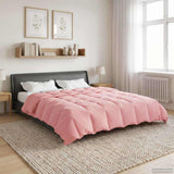 Duvet Invernale Trapuntato Rosa 220 x 260 cm Microfibra