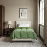 Duvet Invernale Trapuntato Verde 140 x 200 cm Microfibra