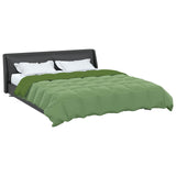Duvet Invernale Trapuntato Verde 200 x 240 cm Microfibra