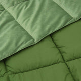 Duvet Invernale Trapuntato Verde 155 x 220 cm Microfibra