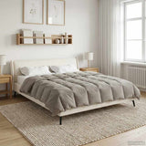 Duvet Invernale Trapuntato Verde 200 x 220 cm Microfibra