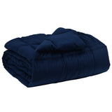 Duvet Invernale Trapuntato Blu Scuro 140 x 220 cm Microfibra