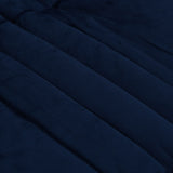 Duvet Invernale Trapuntato Blu Scuro 155 x 220 cm Microfibra