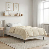 Duvet Invernale Trapuntato Crema 155 x 200 cm Microfibra