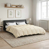 Duvet Invernale Trapuntato Crema 200 x 240 cm Microfibra