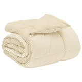 Duvet Invernale Trapuntato Crema 140 x 220 cm Microfibra