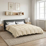 Duvet Invernale Trapuntato Crema 220 x 260 cm Microfibra