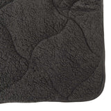 Duvet Estivo Antracite 155 x 200 cm Microfibra e Fleece Teddy