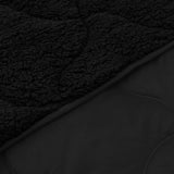 Duvet Estivo Nero 240 x 260 cm Microfibra e Fleece Teddy
