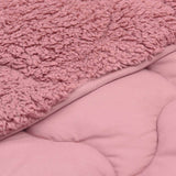 Duvet Estivo Rosa 220 x 240 cm Microfibra e Fleece Teddy