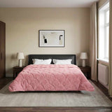 Duvet Estivo Rosa 220 x 260 cm Microfibra e Fleece Teddy