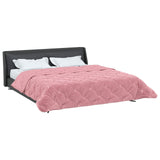 Duvet Estivo Rosa 240 x 260 cm Microfibra e Fleece Teddy