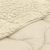 Duvet Estivo Crema 135 x 200 cm Microfibra e Fleece Teddy