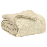 Duvet Estivo Crema 155 x 200 cm Microfibra e Fleece Teddy