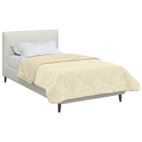 Duvet Estivo Crema 155 x 200 cm Microfibra e Fleece Teddy