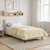 Duvet Estivo Crema 135 x 220 cm Microfibra e Fleece Teddy