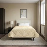 Duvet Estivo Crema 140 x 220 cm Microfibra e Fleece Teddy