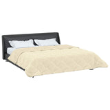Duvet Invernale Crema 220 x 240 cm Microfibra e Fleece Teddy