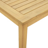 Tavolino da salotto Acacia chiaro 60 x 60 x 36 cm