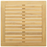 Tavolino da salotto Acacia chiaro 60 x 60 x 36 cm