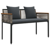 Set di Mobili da Esterno Grigio e Grigio Scuro polyrattan