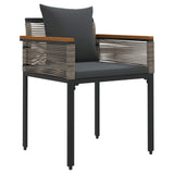 Set di Mobili da Esterno Grigio e Grigio Scuro polyrattan