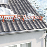 Guardia per neve sul tetto Rosso 300 x 29,5 x 34,5 cm Acciaio