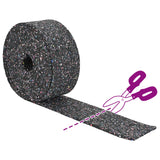Rotolo di Granulato in Gomma Nero 500 x 10 x 0,8 cm Gomma