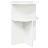 Tavolo laterale con archiviazione Bianco Lucido  39,5 x 55 cm
