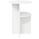 Tavolo laterale con archiviazione Bianco Lucido  39,5 x 55 cm