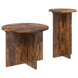 Set tavolini 2 pcs Rovere Fumo Legno ingegnerizzato