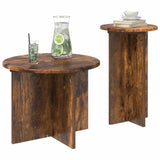 Set tavolini 2 pcs Rovere Fumo Legno ingegnerizzato