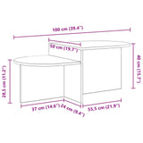 Tavolino da salotto Legno antico 100 x 50 x 40 cm