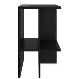 Tavolino da salotto Rovere Nero 40 x 30 x 49 cm