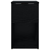 Armadietto per letto Rovere Nero 29 x 31,5 x 49 cm