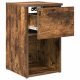 Armadietto per letto Rovere Fumo 29 x 31,5 x 49 cm