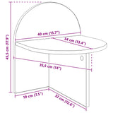 Comodino 2 pcs Legno antico 40 x 35,5 x 45,5 cm
