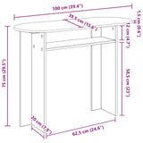 Tavolo consolle Legno antico 100 x 39,5 x 75 cm