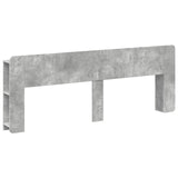 Testata del letto Grigio Cemento Legno ingegnerizzato