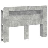 Testata del letto Grigio Cemento Legno ingegnerizzato