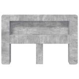 Testata del letto Grigio Cemento Legno ingegnerizzato