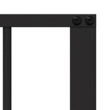 Cancello per cani 2 pcs Nero 80 x 100 cm Acciaio zincato