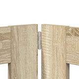 Cancello per cani pieghevole con supporti 2 pcs Rovere Sonoma