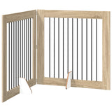 Cancello per cani pieghevole con supporti 2 pcs Rovere Sonoma