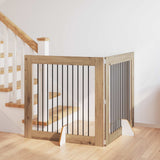 Cancello per cani con supporti 2 pcs Rovere Artigianale
